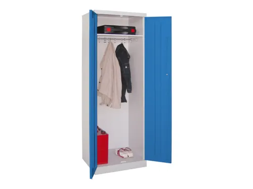 kleding-/wasgoedkast,HxBxD 1800x600x500mm,RAL7035,front RAL5012