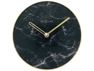 Tafelklok Nextime Marble Table dia 20cm glas zwart - 1