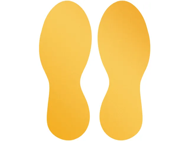 Verwijderbare vloersticker voetvorm