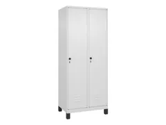 armoire vestiaire noir et blanc HxlxP 1950x800x500mm 2compart.