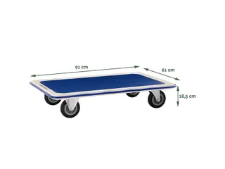 Transportkar BRASQ zonder duwbeugel 300kg - 3