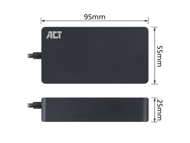 Laptop Oplader ACT Compact universeel 65W