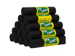 Vuilniszak Komo 60 liter grijs rol Voordeelbundel