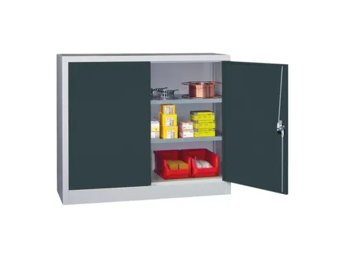 grootvolumekast met openslaande deuren,RAL7035,front RAL7016