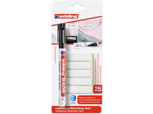 wasgoedmarker E-8408, op blister