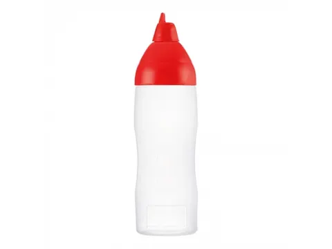 Araven Doseerfles knijpfles sausdispenser 35cl Rood Non-drip