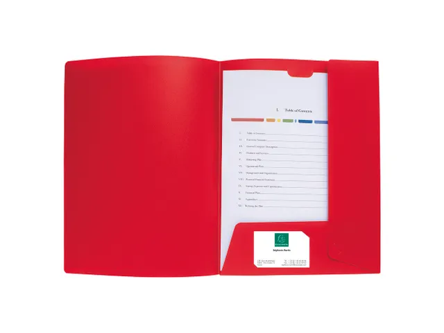 Presentatiemap Soepel PP Kreacover A4 Rood