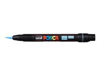 Brushverfstift Posca PCF350 Penseelpunt 1-10mm Lichtblauw