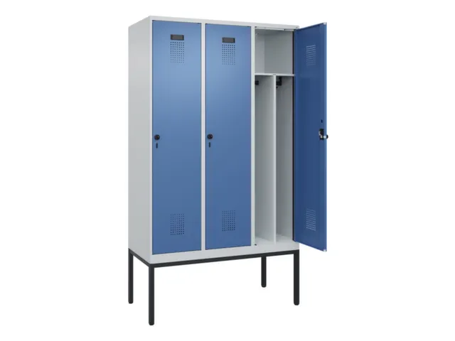locker voor scheiding van kleding,HxBxD 2120x1200x500mm,3vak