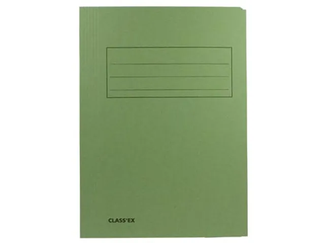 3 Klepsmap A4 300 Gram Groen