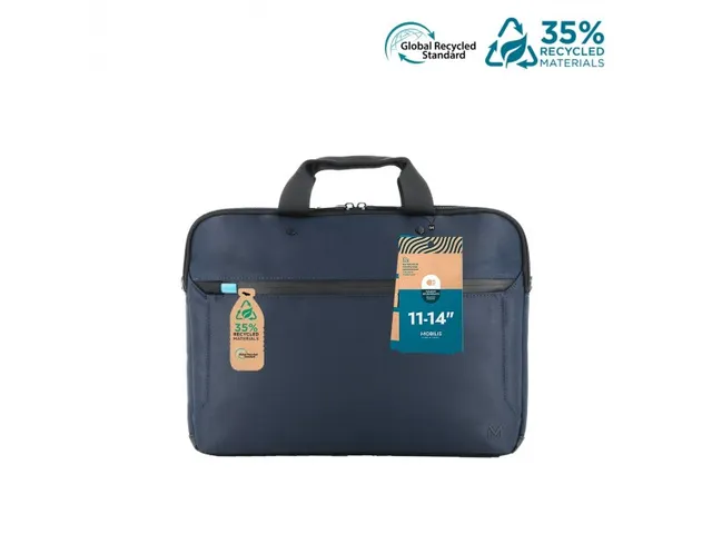 Mobilis 005039 laptoptas 14 Inch Aktetas Blauw