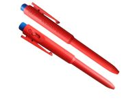 BST J800 Detecteerbare drukpen Rood Schrijfkleur Blauw 25 Stuks