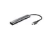 Hub Trust Halyx 4-port USB-C zilver