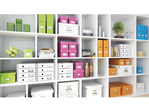 Sorteerbox WOW Click & Store 281x100x370mm wit 85% gerecycled karton