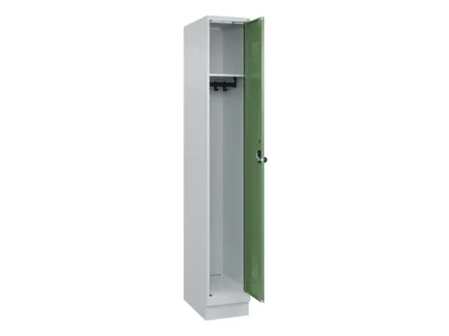 locker,HxBxD 1950x300x500mm,1vak,vak B 300mm,draaigrendel,sokkel