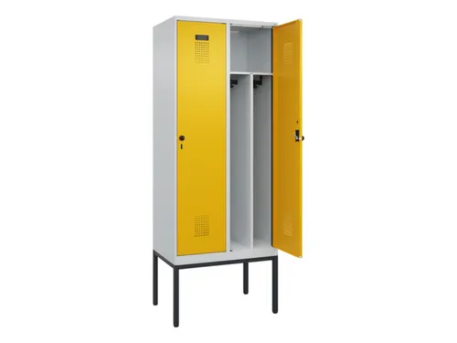 locker voor scheiding van kleding,HxBxD 2120x800x500mm,2vak