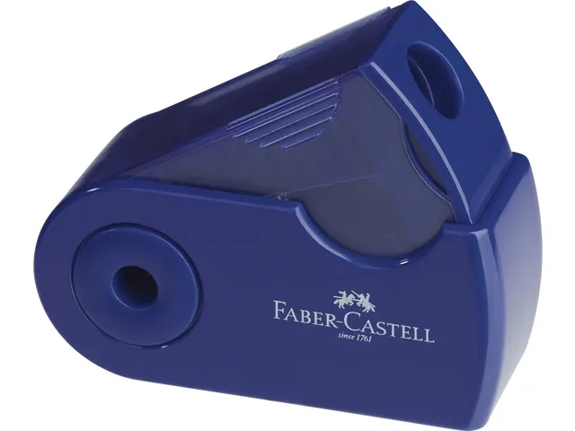 Taille-crayon Faber-Castell "Sleeve" Mini simple rouge/bleu