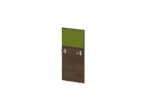 baliepaneel bureau aanbouw links 600mm NV bruin hickory BN7048-groen