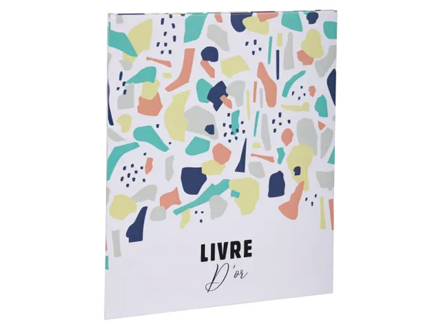 Gastenboek 100p. wit 27x22cm TERRAZZO