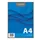 Schrijfblok Aurora A4 ruit 5x5mm 100 vel 60gr blauw