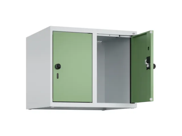opzetkast,v. locker,2vak.,vak B 300mm,HxBxD 500x600x500mm,draaigrendel