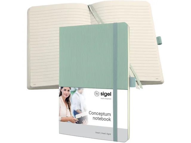 Carnet Conceptum A5 MINT GREEN ligne 194pag 80gr SC