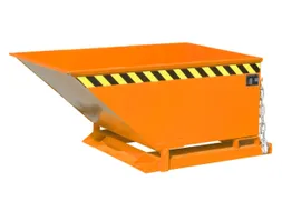 Kiepbak Staalplaat 610x840x1390mm Inh. 0.40m³ 300kg Oranje
