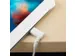 1 Meter gehoekte Lightning naar USB kabel Apple Wit Aramide