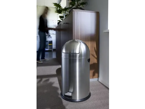 Pedaalemmer Kickcan 33 Liter, EKO Mat RVS