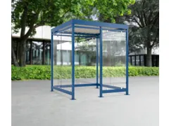 rokersoverkapping,HxBxD 2510x2165x2165mm,wanden EVG,dak trapeziumplaat