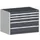 ladekast,HxBxD 700x1050x650mm,5lade(n),lade voor normale belastingen