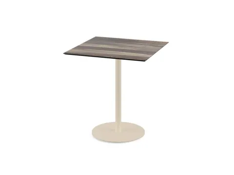 bistrotafel,HxBxD 730x700x700mm,rechthoekig,schotelvoet zandkleuren