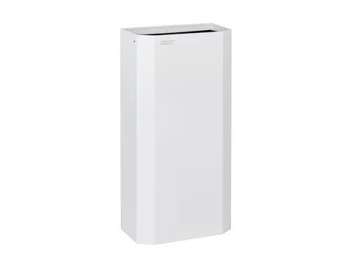 Afvalbak Staal Wit 40 liter open PPA4279