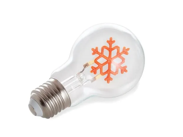 Deco Bulb - Ledlamp - Filament (Goudkleurig) IN DE Vorm Van Een Sneeuw