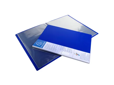 Showalbum UP-LINE P P 10 tas A4 blauw