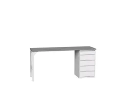 werkbank,HxBxD 930x2000x600mm,linoleumblad,2voeten/1container