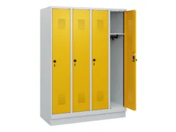 schoollocker,HxBxD 1630x1200x500mm,4vak,vak B 300mm,draaigrendel