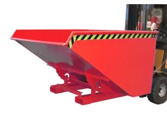 Kiepbak 1103x1070x1720mm 1.2m³ Afrolmechaniek Gelakt Ral3000