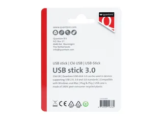 Quantore USB-stick 3.0 256GB Zwart - 3