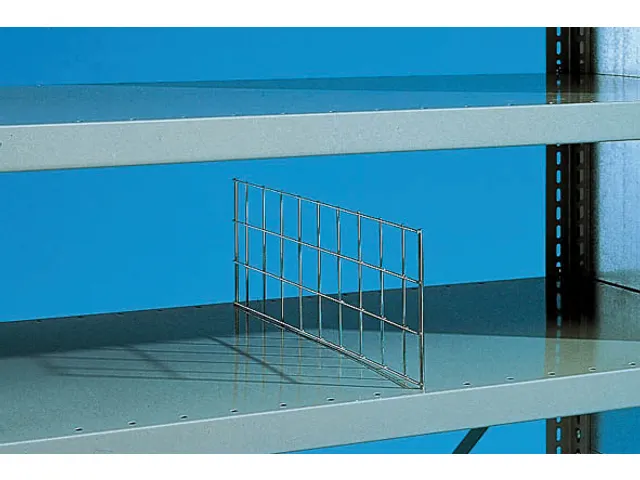 grille de séparation,p. rayonnage sans boulons,HxP 150x400mm