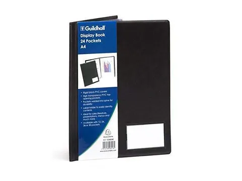 Showalbum Guildhall PVC 24 tas A4 Zwart