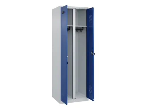 locker voor scheiding van kleding,HxBxD 1850x600x500mm,2vak