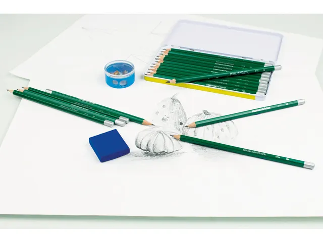 Potlood Eberhard Faber bliketui 12st. 12 hardtegraden