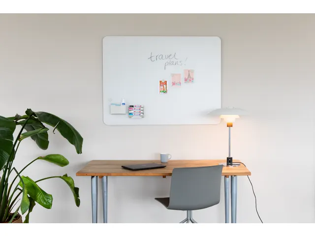 Mat Glasbord 90x120cm Warm Grey Ronde Hoeken