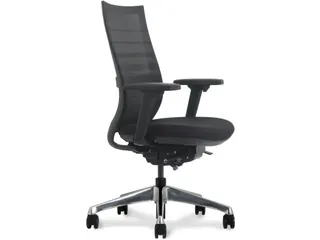 Bureaustoel Deluxe Zwart met Lendensteun Ergonomisch - 2