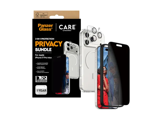 PanzerGlass | CARE by 3-in-1 Flagship Privacy Bundle iPhone 17 P
