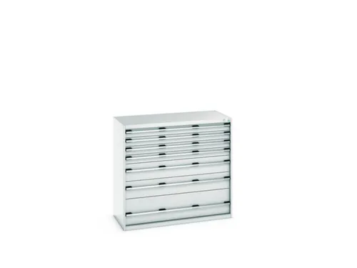 ladekast HxBxD 1200x1300x650mm 7laden romp RAL7035 front RAL7035