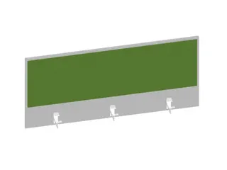 baliepaneel v. bureau aanbouw achter MP-lichtgrijs BN7048-groen 1200mm - 1