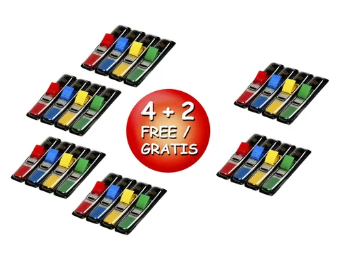 Indextabs Post-it 6834 11.9x43.1mm 4+2 gratis 35 tabs per dispenser