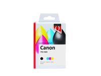 Inktcartridge Quantore Canon PGI-580XXL CLI-581XXL 2x zwart + 3 kleure